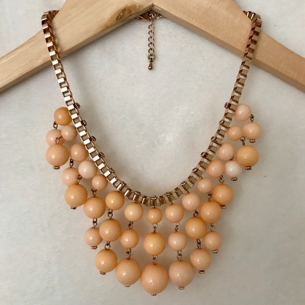 Coral beaded necklace✨